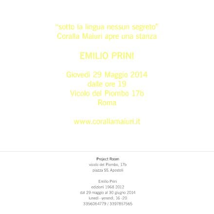 Emilio Prini - Edizioni 1968-2012